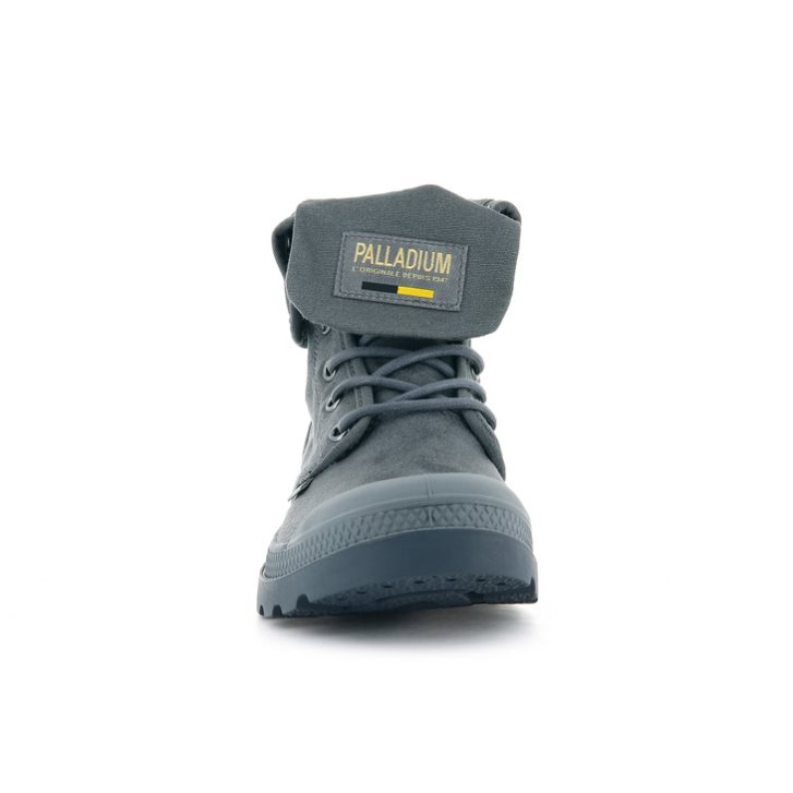 Dámské Boty Palladium Pampa Baggy WAX Tmavě Šedé | CZ BJF-57V